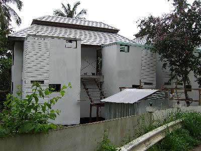 Backside and stairs of the Southern Premium Buildings